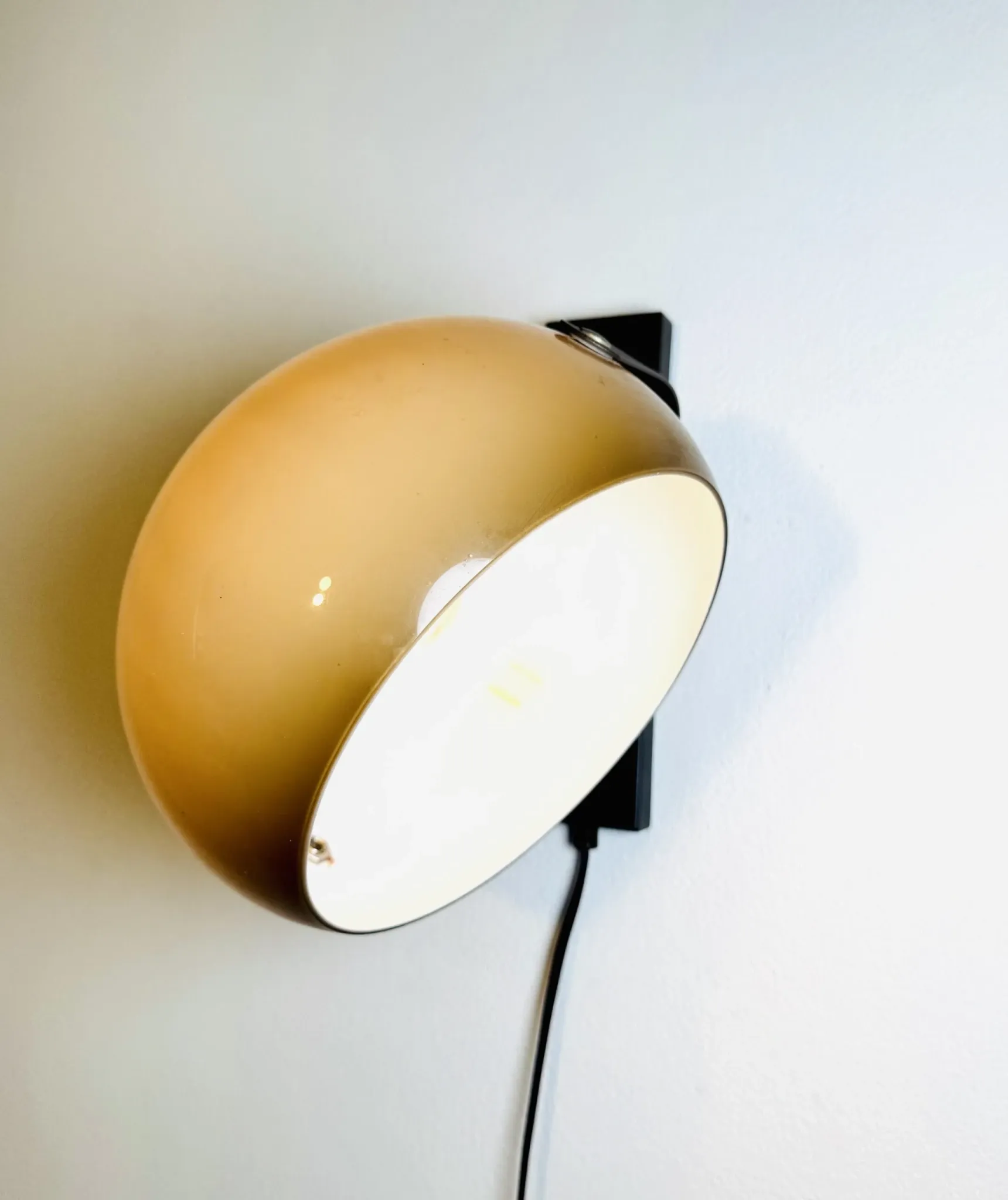 Sphere Rotating Wall Lamp By Dijkstra, The Netherlands, 1970S