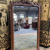Louis Philippe period mirror with pediment  85x153cm
