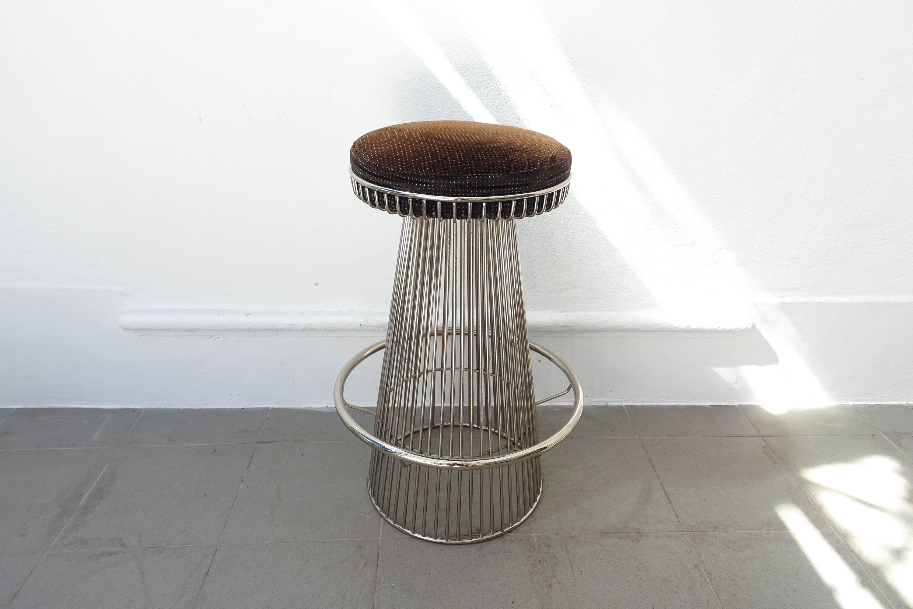 Vintage wire-frame bar stool