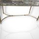 Table basse en bronze et marbre, XXe