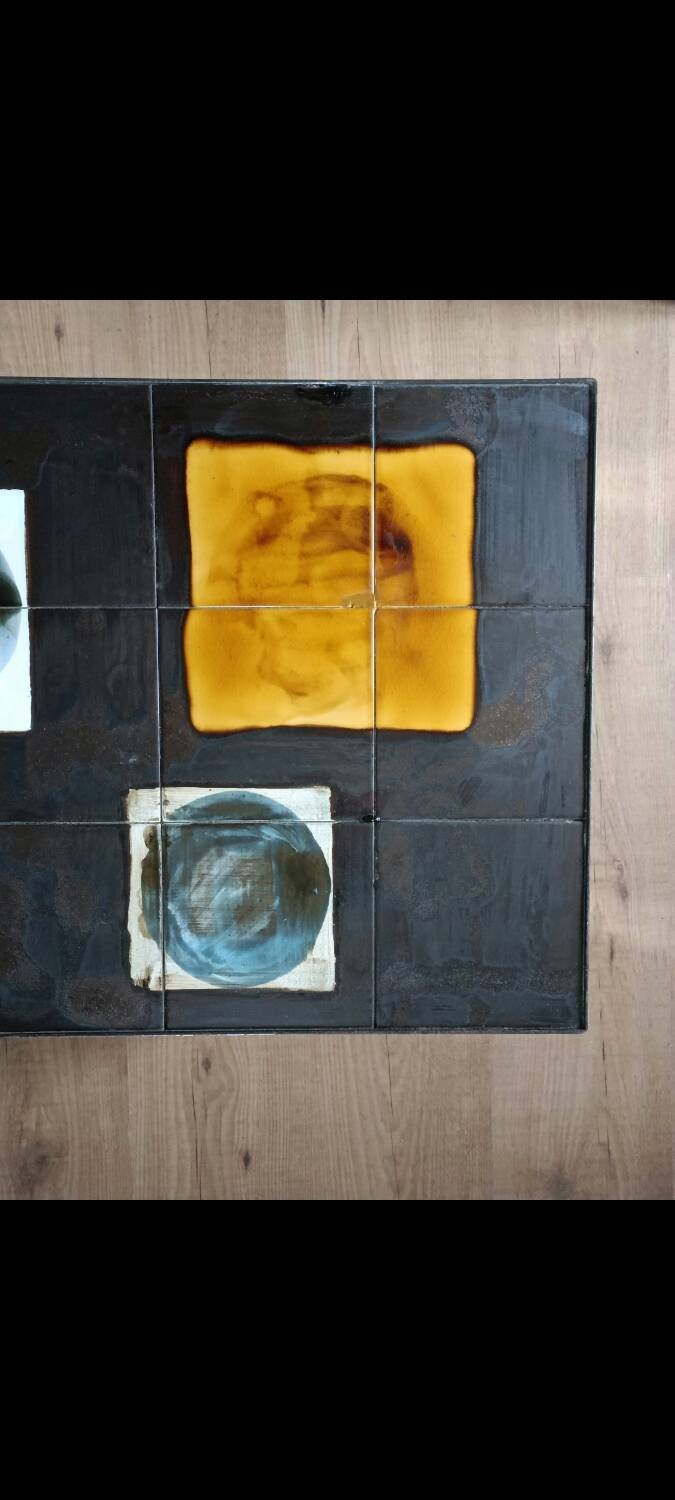 Belarti chrome ceramic coffee table