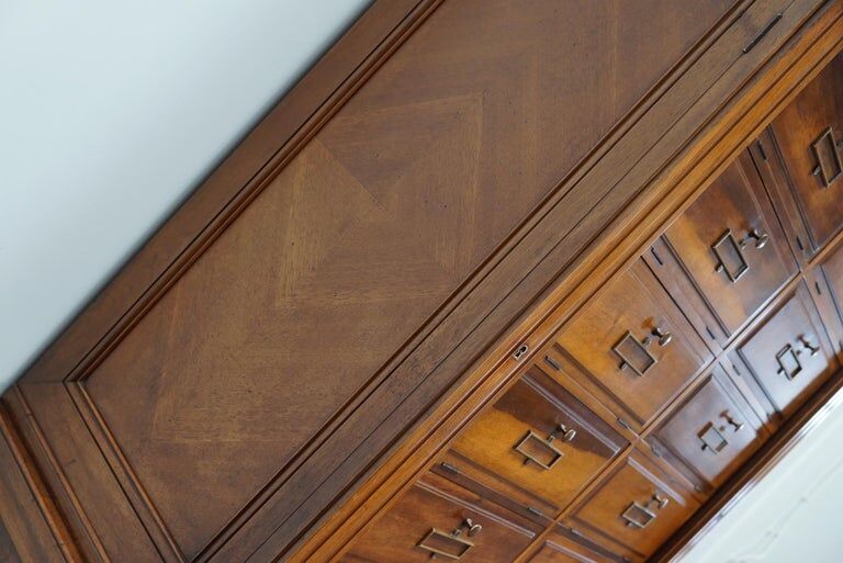 Walnut apothecary furniture France 1920s