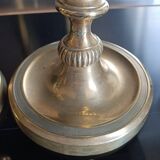 Pair of gilded bronze candlesticks