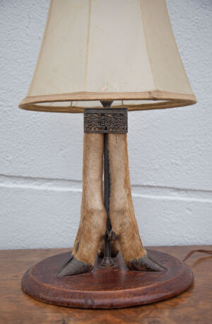 Lampe Pieds De Biche Avec Abat-Jour, Lampe Originale, Lampe De Salon, Lampe D'appoint