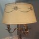 Lampe en bronze à  3 bras de style Louis XV