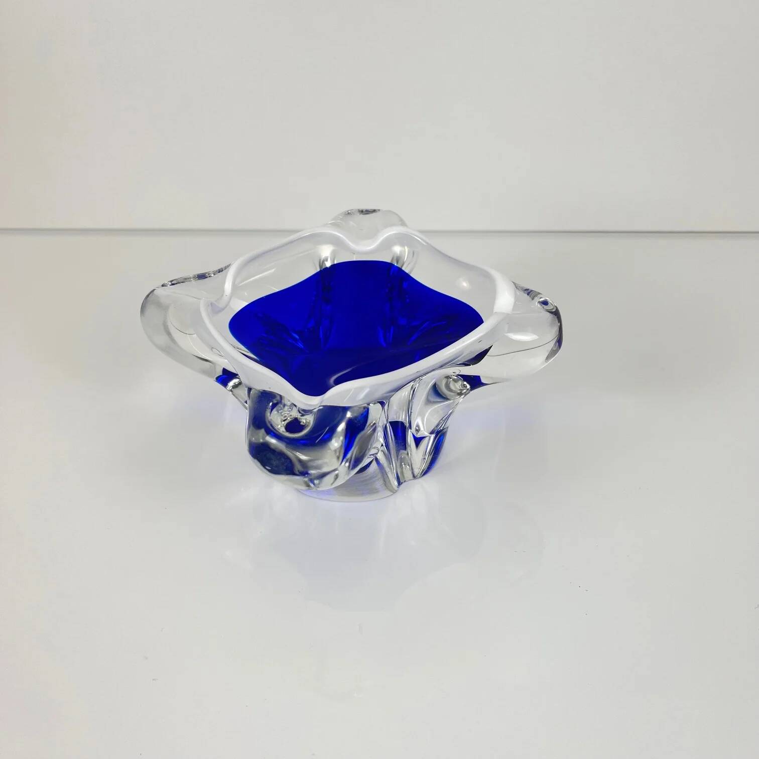 Blown glass ashtray, Murano style, 1970
