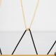 Golden coat rack from the 20th century, Germany, Europe, 1960s.
