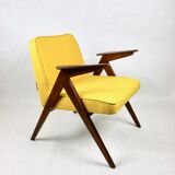 Yellow tweed bunny armchair