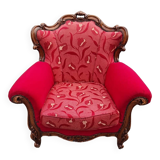 Fauteuil vintage style Louis XVI