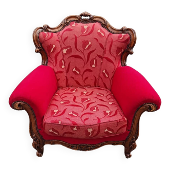 Fauteuil vintage style Louis XVI