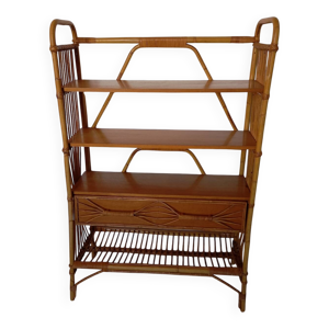 Bibliothèque en rotin