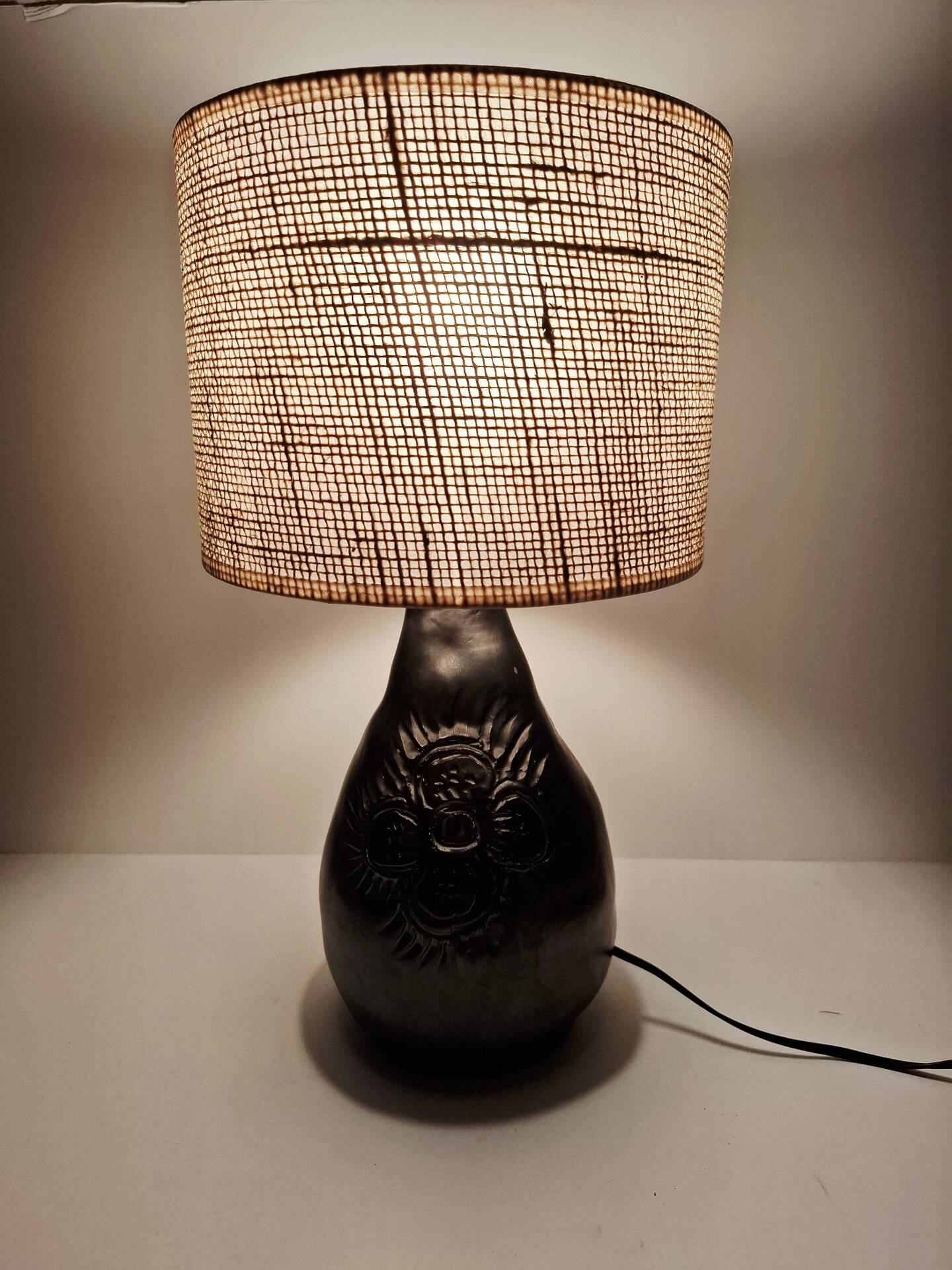 Lampe céramique vintage