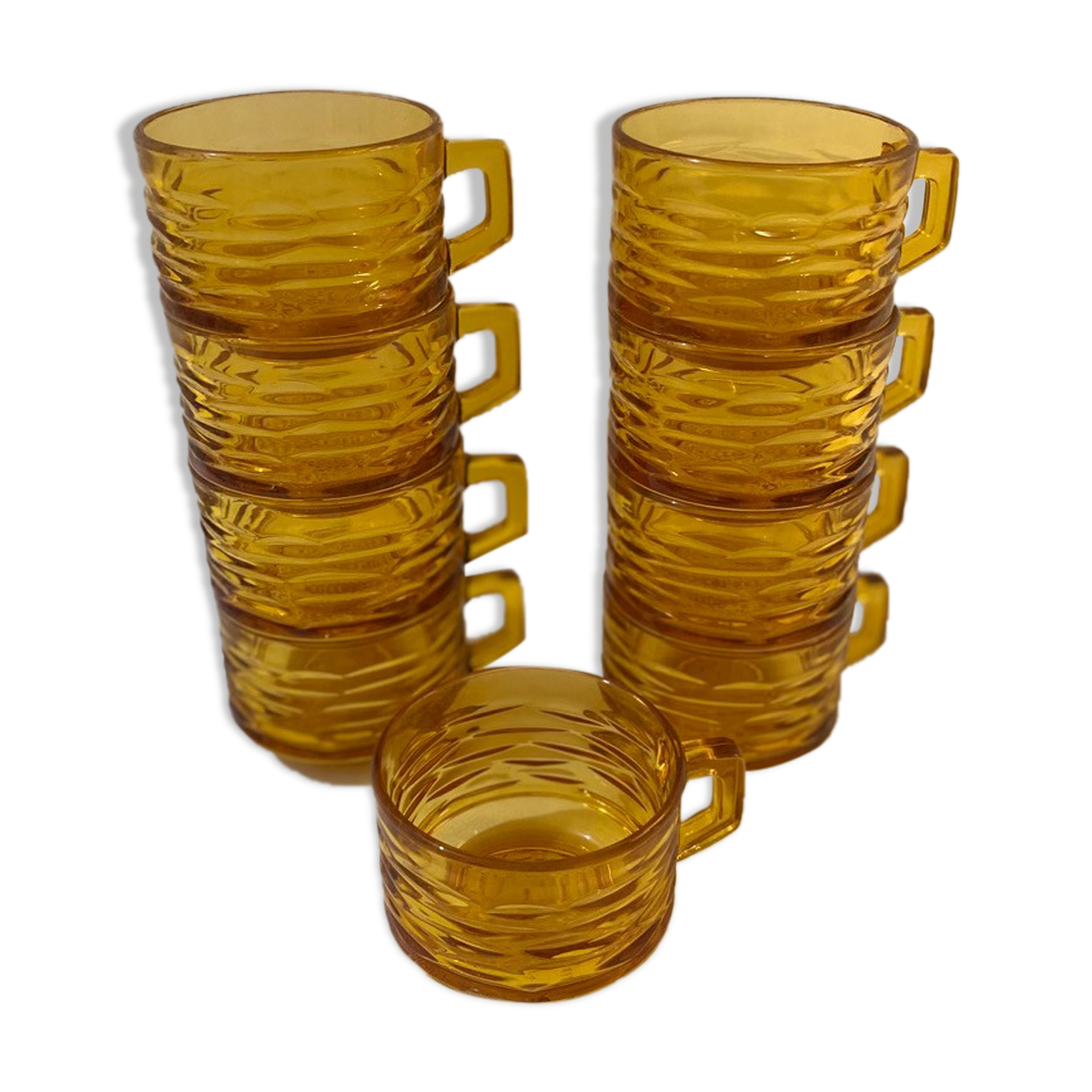 Set of 9 cups Vereco 1970