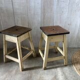 Pair of farm stools