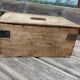 Old wooden box chest