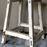 Old patinated workshop stool