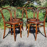 4 chairs bistrot Kohn n°55 early twentieth