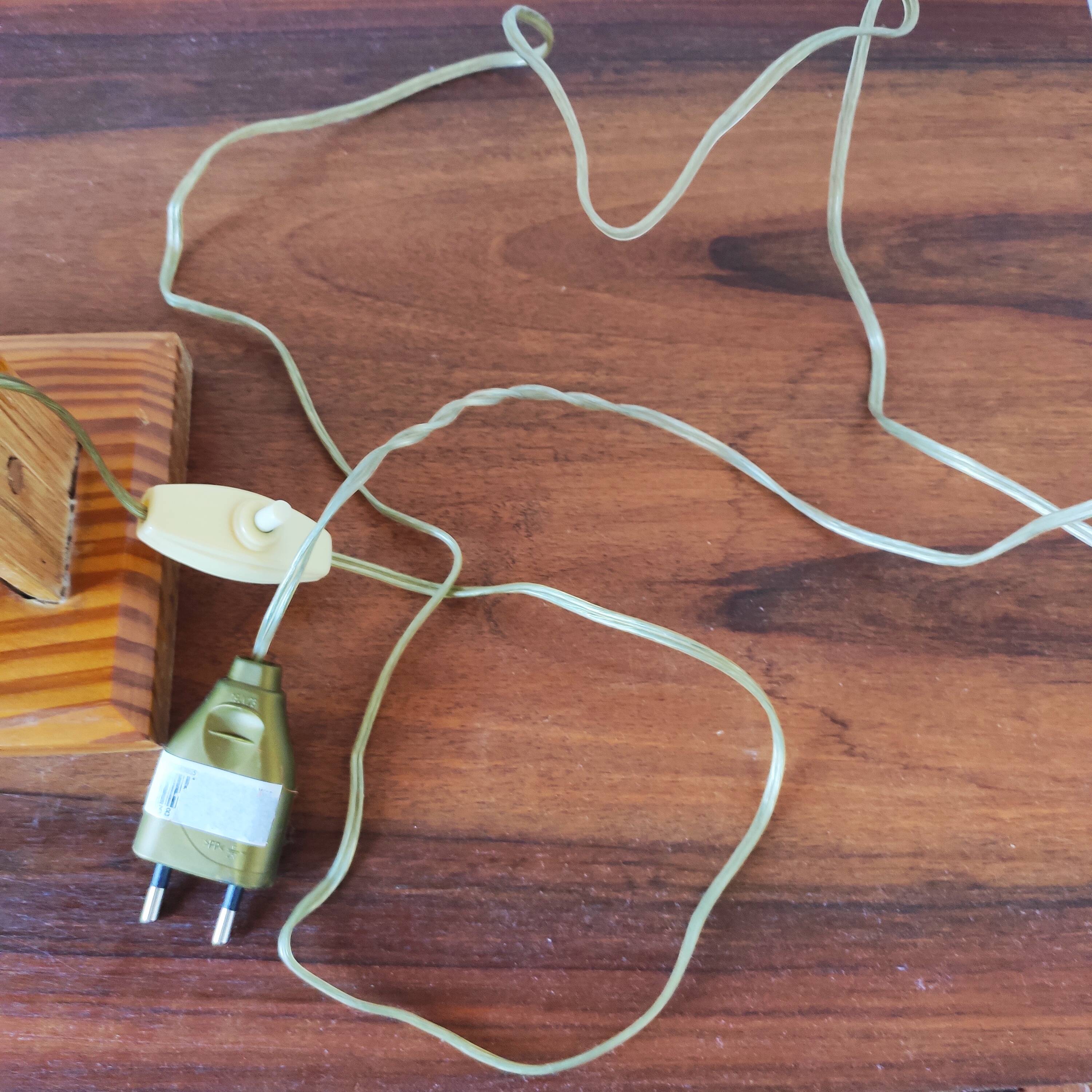 vintage rattan lamp