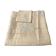 New embroidered linen tablecloth HS with 8 napkins.