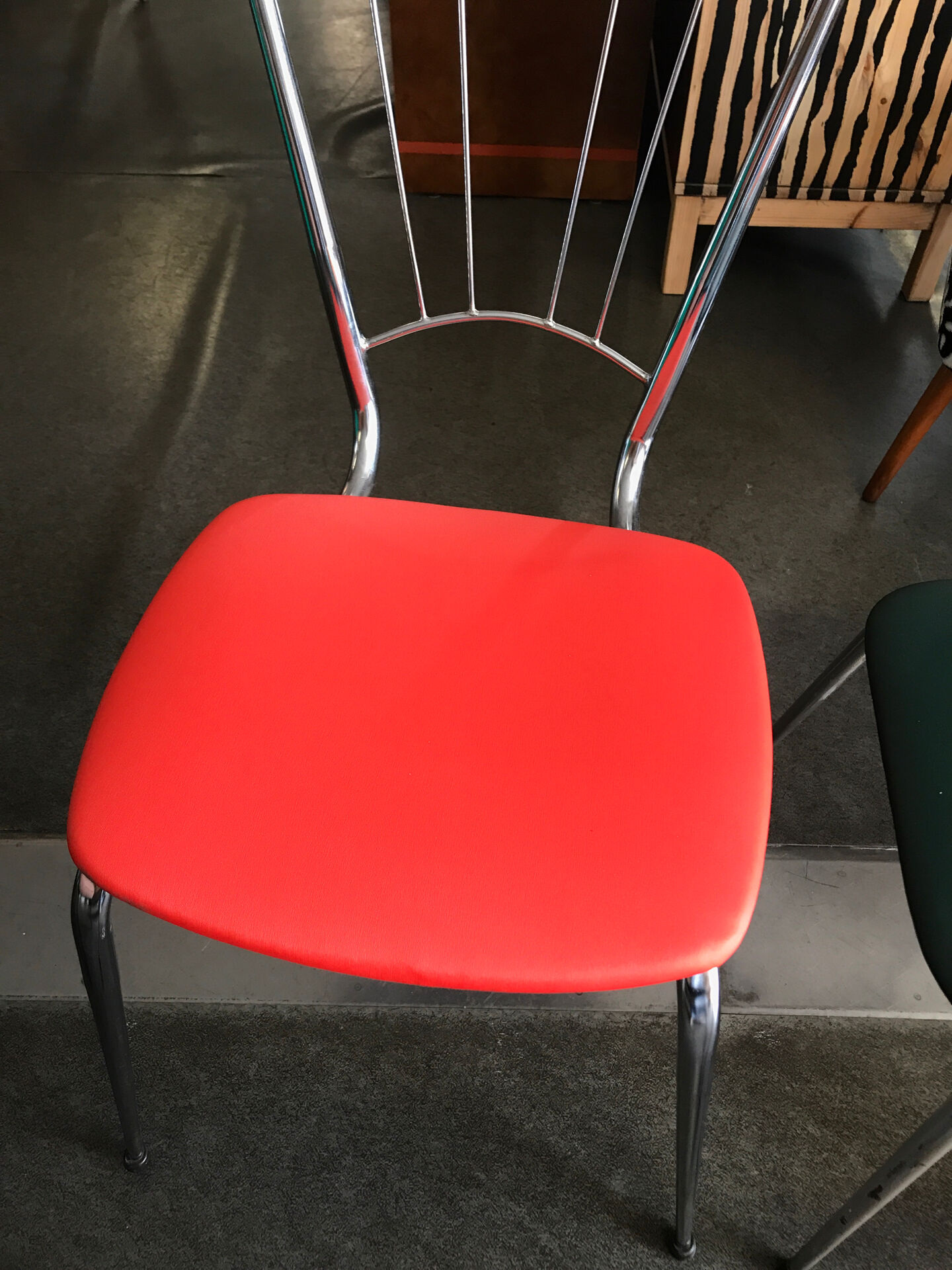 Vintage metal chair from the 80s