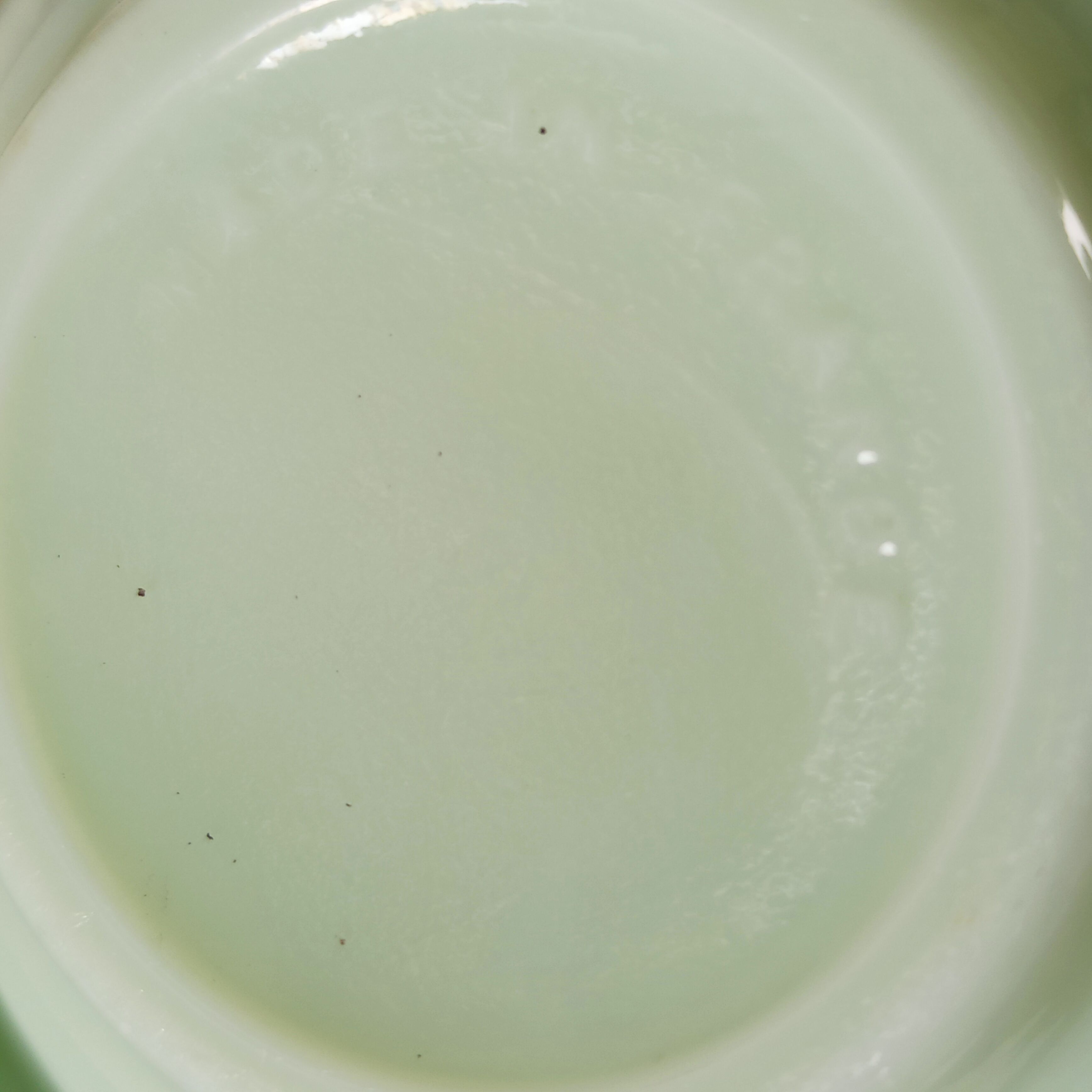 Opaline green art deco jadeite cups