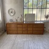 XXL golden oak craft furniture from the 50s