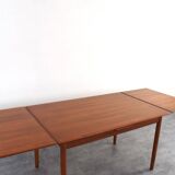 Mid-Century Danish Teak Extendable Dining Table, 1960s.