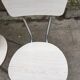 Lot of 4 white chairs