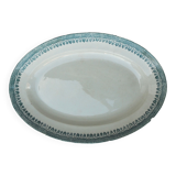 Plat ovale Terre de fer modèle Service Congo