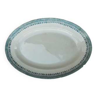 Plat ovale Terre de fer modèle Service Congo
