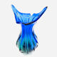 Large Murano Sommerso Vase 33cm - Cobalt Blue & Emerald - 2.8kg