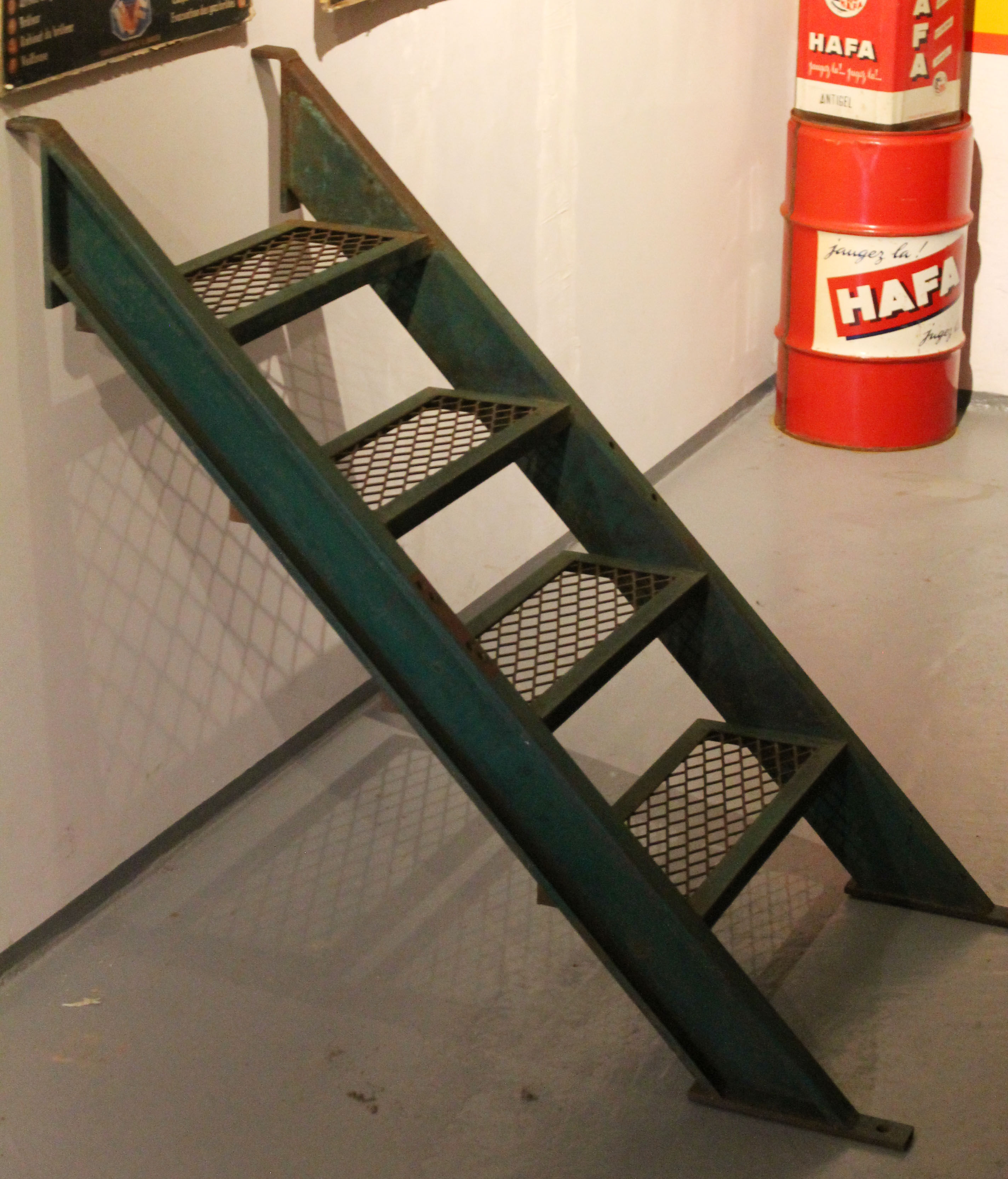 Industrial metal staircase