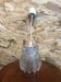 Ancienne suspension verre moulé forme fleurs années 70 vintage