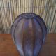 Brown frosted glass vase
