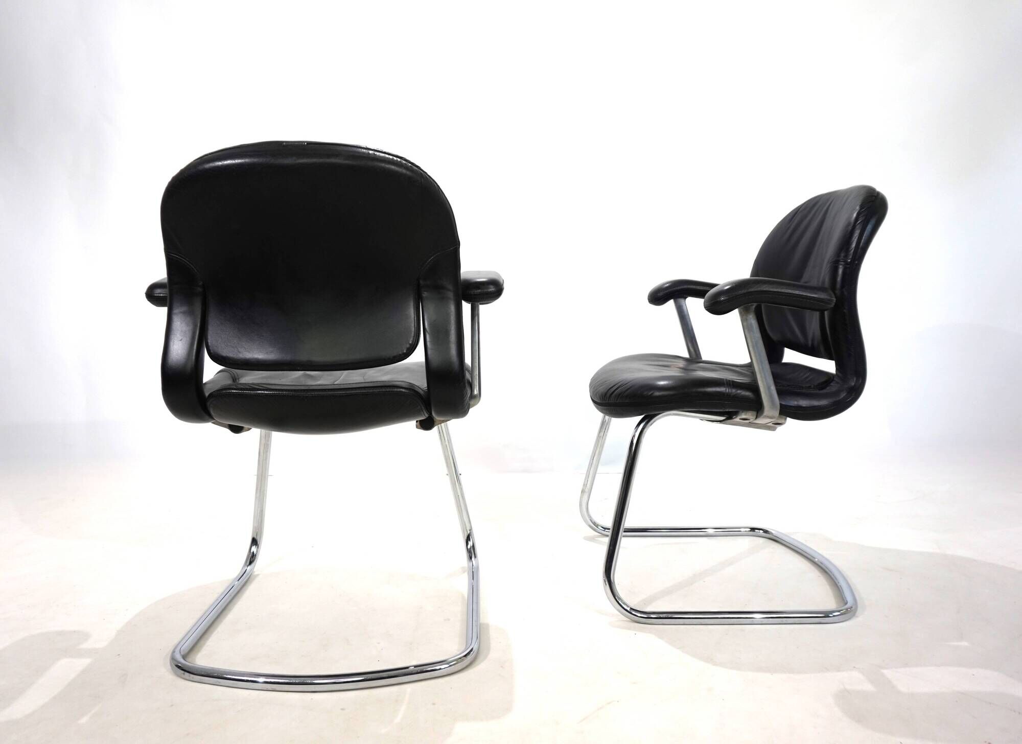 Lot de 2 chaises de bureau/salle à manger Herman Miller Equa par B. Stumpf & D. Chadwi