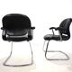 Lot de 2 chaises de bureau/salle à manger Herman Miller Equa par B. Stumpf & D. Chadwi