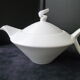 White porcelain teapot