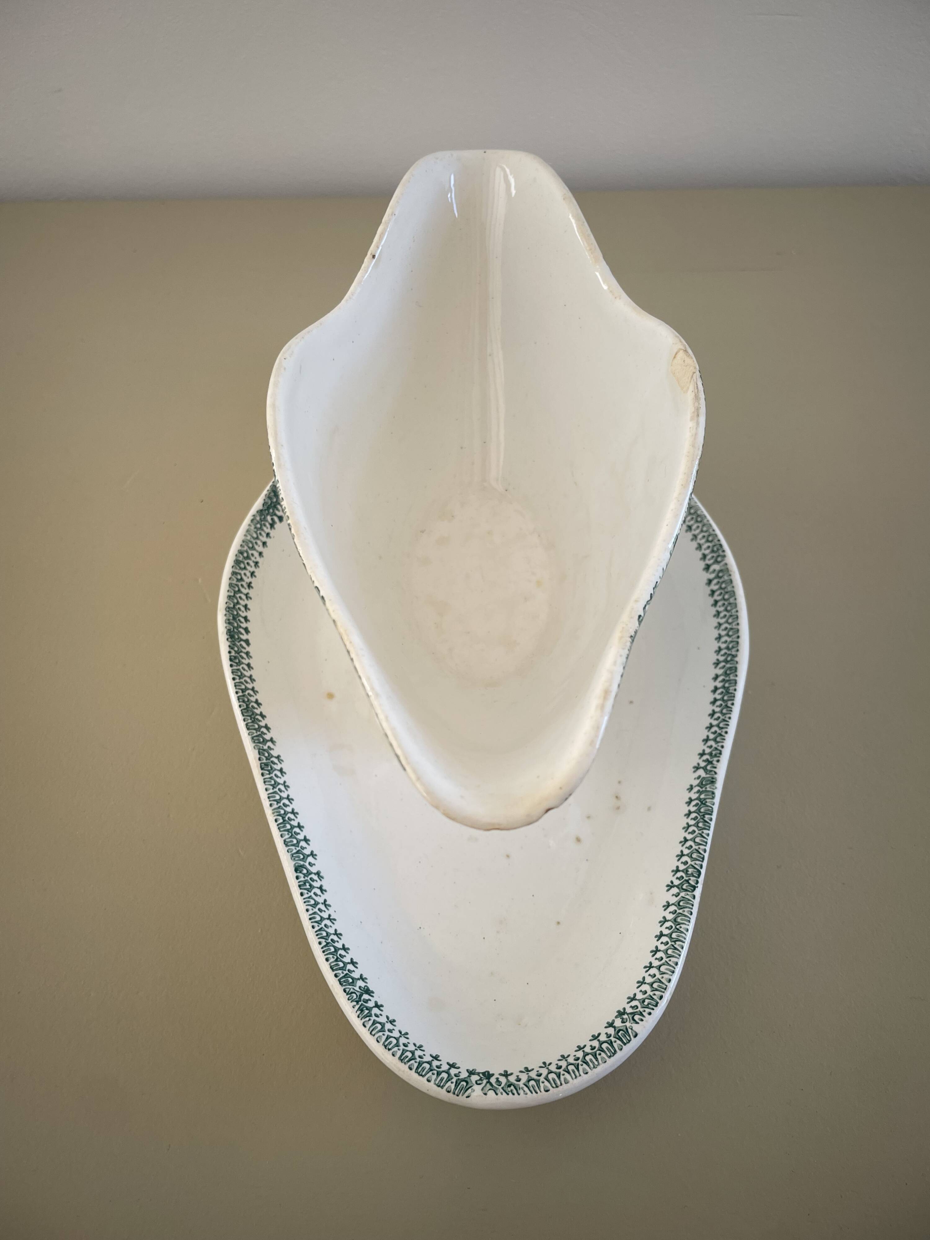 St Amand ironstone sauceboat