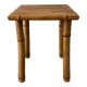 Tabouret en rotin et bambou vintage années 50-60