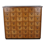 Dutch Beech Industrial Apothecary / Workshop Cabinet, circa 1950s