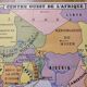 Old central west africa school map