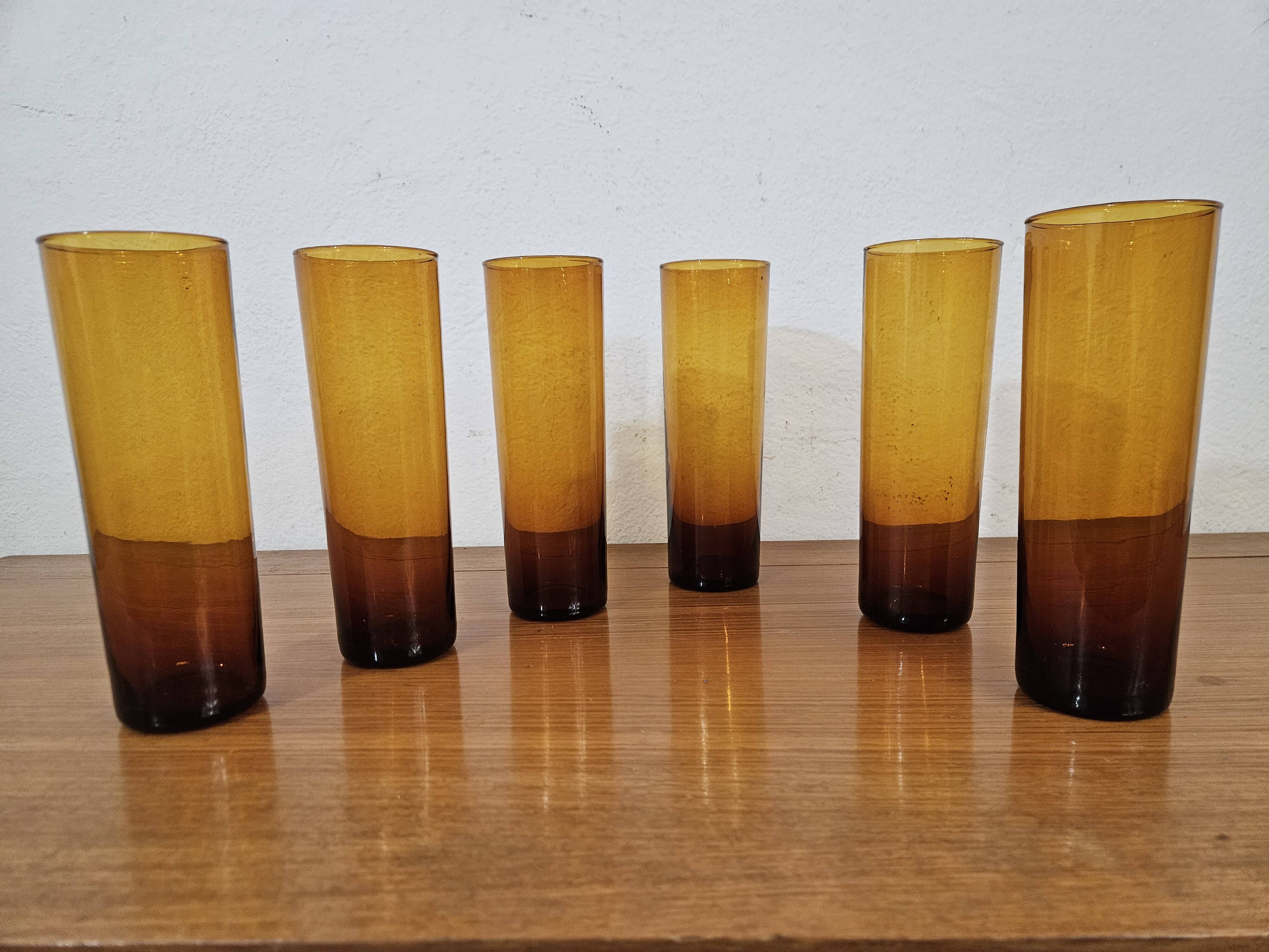 Large vintage glasses - 70's design