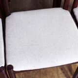 Set of 6 chairs Scandinavian design, 60s