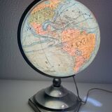 J.Forest vintage glass globe 1950 world map - 37 cm