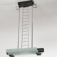Metal and frosted glass suspension