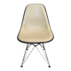 Fibreglass chair with skai vinyl, DSR Eiffel, off-white, Eames, Herman Miller.