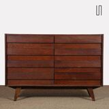 Commode en chêne foncé par Jiri Jiroutek, modèle U-453, vers 1960