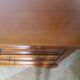 large curved chest of drawers - solid wood - cherry - 4 drawers - Louis Philippe