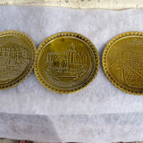 6 dessert plates "the castles of Anjou"