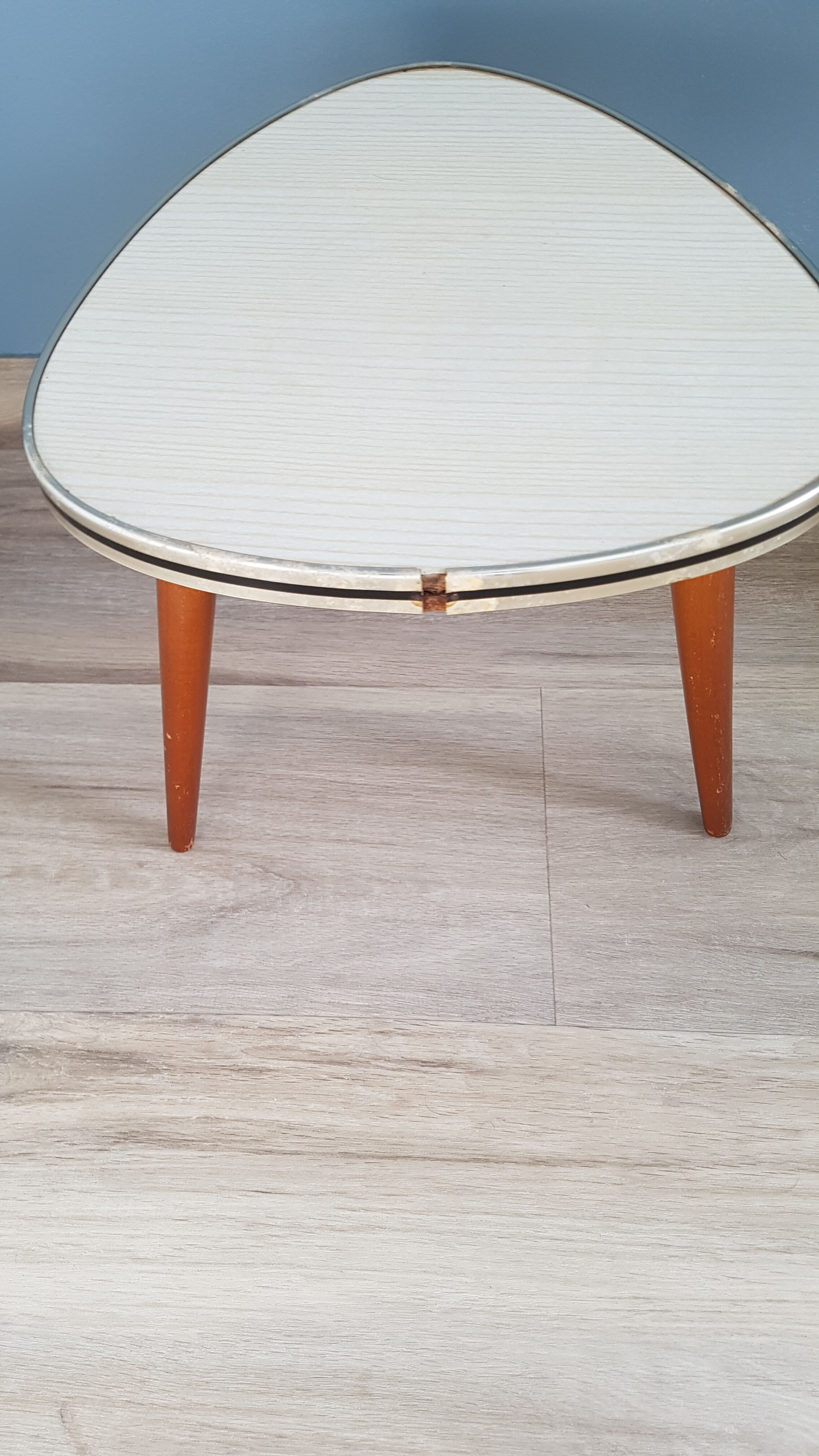 Vintage plant holder formica, tripod, pedestal table